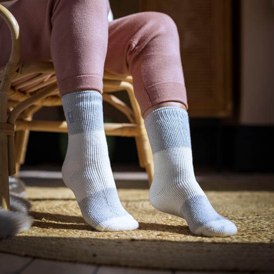 Breda randiga mönstrade termostrumpor för damer för vintern - Image 4
