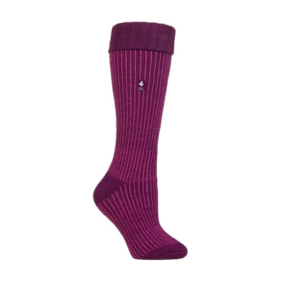 Dames Dikke Winter Warme Knielange Geribbelde Thermo Boot Sokken - Image 1