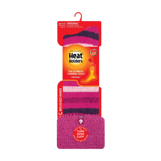Dames Dikke Winter Warme Knielange Geribbelde Thermo Boot Sokken - Image 2