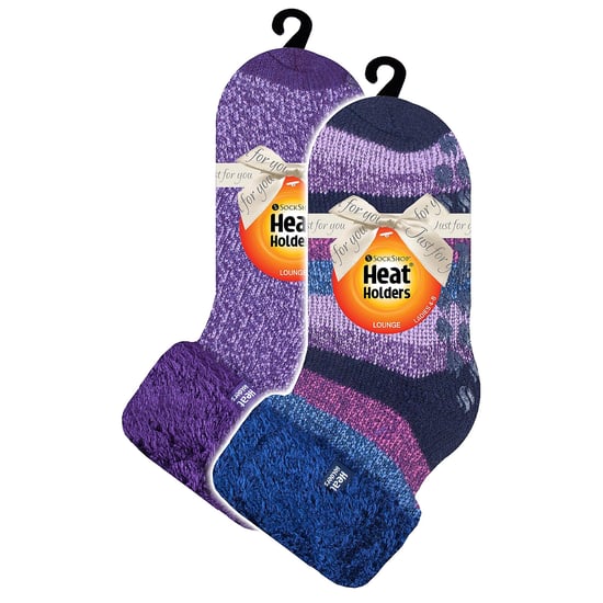 2-pack mjuka lounge-strumpor med grepp för damer - Image 2