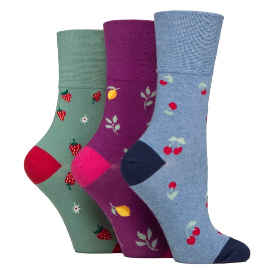 6 Pairs Ladies NON ELASTIC Cotton Rich Wildlife Dogs Cats Patterned Socks - Image 3