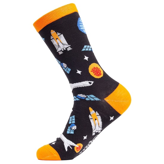 Space Themed Novelty Unisex Cotton Socks - Image 2