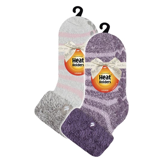 2-pack mjuka lounge-strumpor med grepp för damer - Image 2