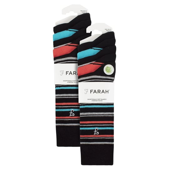 Mens 10 Pair Multi-Pack Bright Bamboo Socks - Image 2