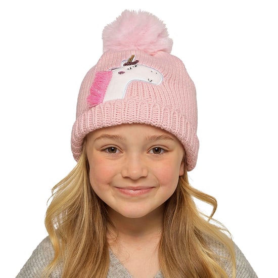 Barn Unicorn Beanie Mössa med Pom Pom | Pojkar & Flickor Vintermössa med Bobble - Image 5