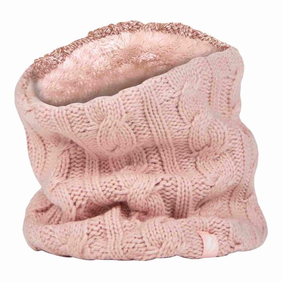 Ladies Cable Knit Winter Fleece Lined Thermal Neck Warmer - Image 1