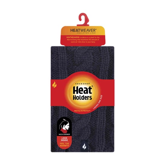 Ladies Cable Knit Winter Fleece Lined Thermal Neck Warmer - Image 2