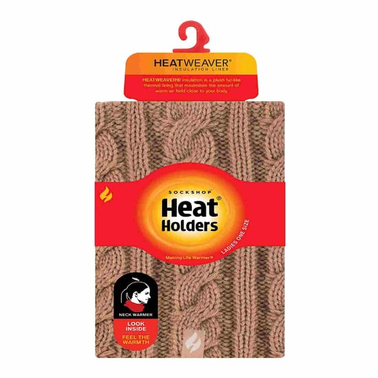 Ladies Cable Knit Winter Fleece Lined Thermal Neck Warmer - Image 2