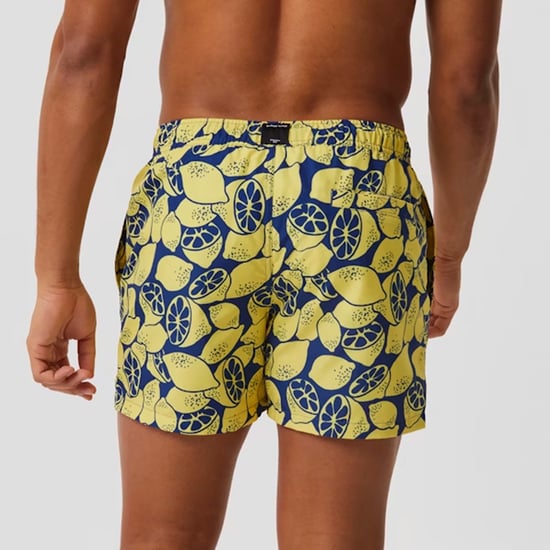 Löst sittande badbyxor med tryck och ficka för män - Image 4
