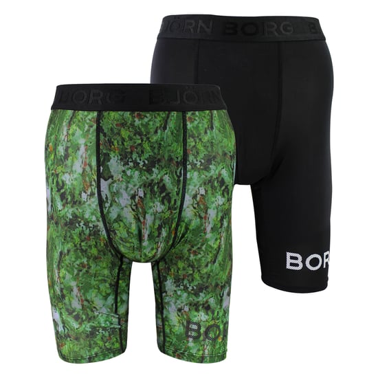 2 Pack Performance Moisture-Wicking Boxers with Long Leg for Men - Image 1