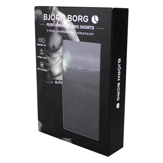 2-pack Performance fukttransporterande boxershorts med långa ben för män - Image 2
