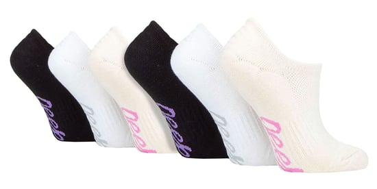 Ladies 6 Pack Bamboo No Show Socks | Invisible Socks with Heel Grip - Image 1