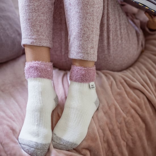 Dames Geribbelde Mouw Thermo Bed Sokken voor Thuisgebruik - Image 3
