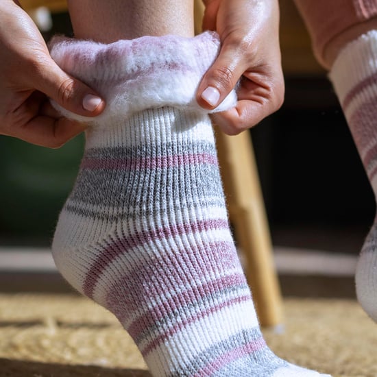 Ladies Winter Varied Stripe Patterned Thermal Socks for Winter - Image 3