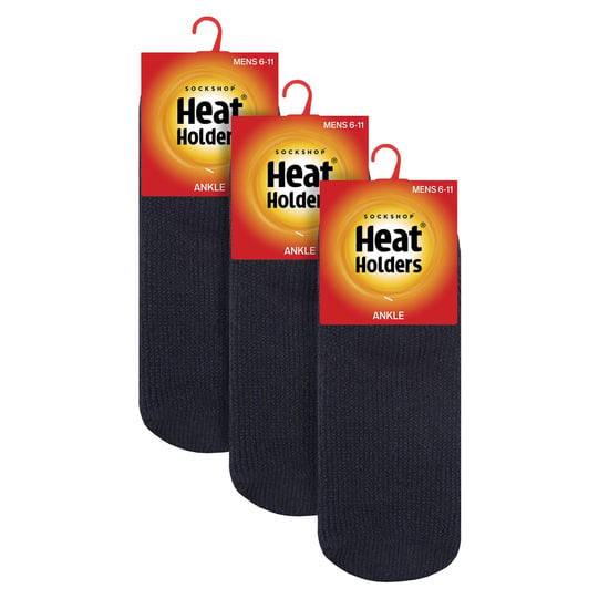 Mens 3 Pack Thermal Winter Soft Trainer Socks - Image 2