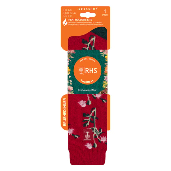 Long Wellington Boots Socks For Women | Floral Welly Socks - Image 2
