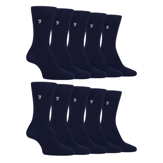 Mens 10 Pair Multi-Pack Bright Bamboo Socks - Image 1