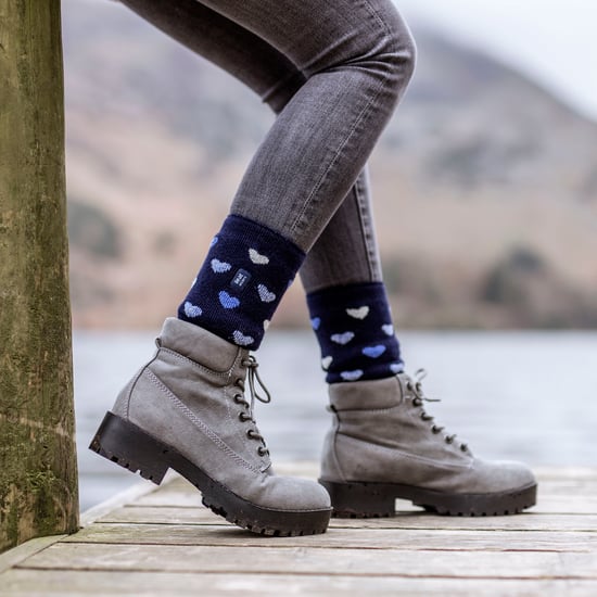 Ladies Thermal Lite Patterned Socks for Winter - Image 3