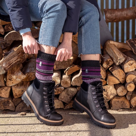 Ladies Thermal Lite Patterned Socks for Winter - Image 4