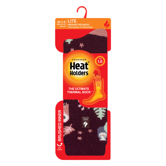 Ladies Thermal Lite Patterned Socks for Winter - Image 2