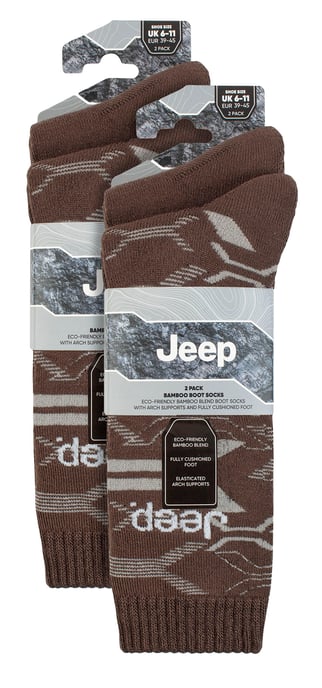 Mens Bamboo Boot Socks | Thick Heavy Duty Socks | Socks Ideal for Hiking - Image 2
