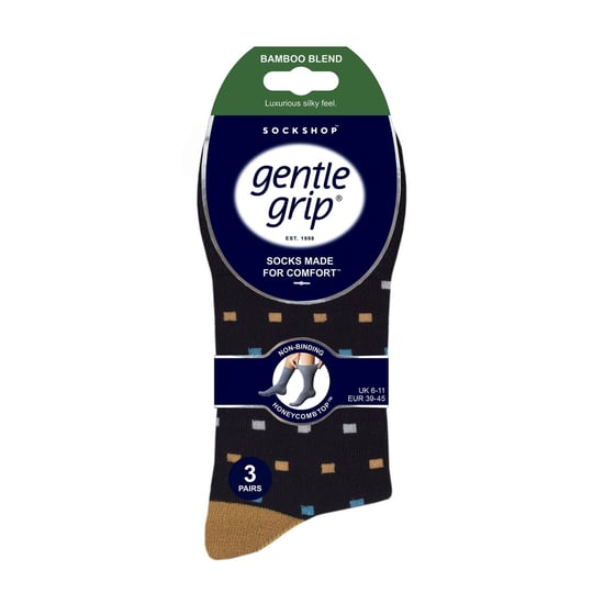 6 Pack Mens Non Elastic Loose Top Bamboo Socks - Image 2