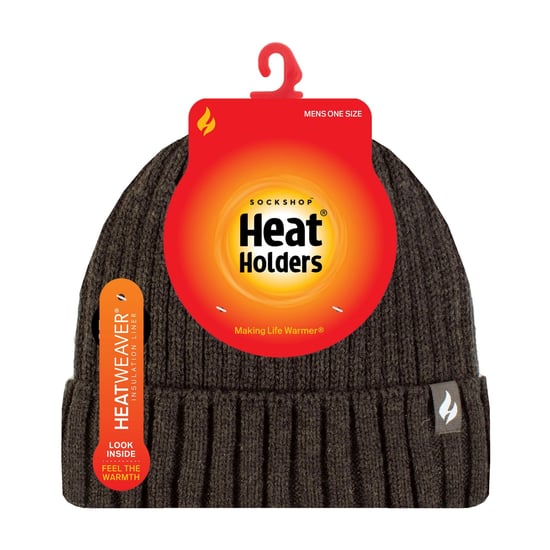 Mens 3.6 TOG Fleece Lined Thermal Turn Over Cuff Winter Beanie Hat - Image 2