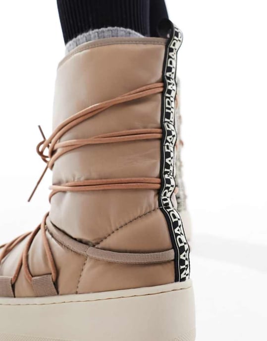 Napapijri River boots in beige-Neutral - Image 3