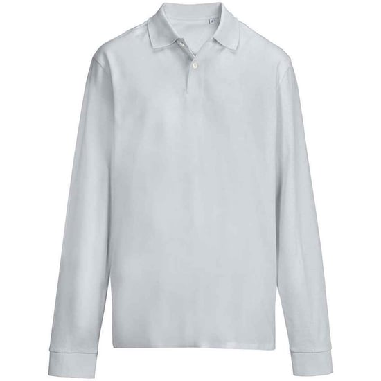 SOLS Unisex Adult Pique Long-Sleeved Polo Shirt (Pure Grey) - Image 1