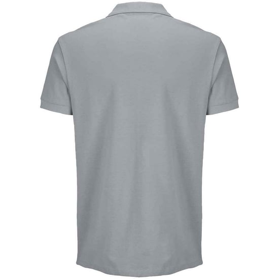 SOLS Unisex Adult Pacific Pique Twin Needle Stitch Polo Shirt (Pure Grey) - Image 2