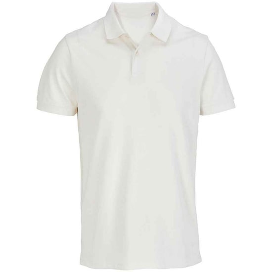 SOLS Unisex Adult Pacific Pique Twin Needle Stitch Polo Shirt (Off White) - Image 1