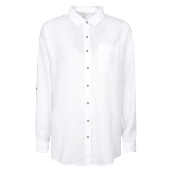 Mountain Warehouse Womens/Ladies Santiago Oversized Shirt (White) - Image 1