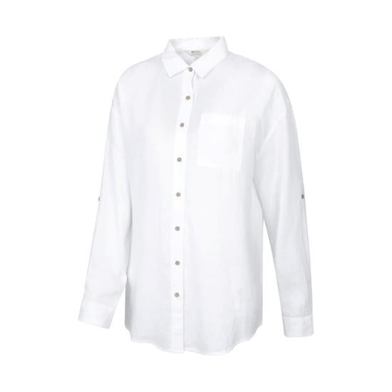 Mountain Warehouse Dam Santiago Oversized Skjorta (Vit) - Image 4