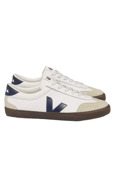 Veja Volley Leren Trainer Wit/Nautico/Bark - Image 1