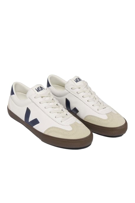Veja Volley Leren Trainer Wit/Nautico/Bark - Image 3