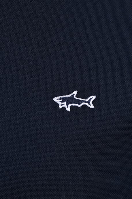 Paul And Shark Polo Shirt Navy - Image 3