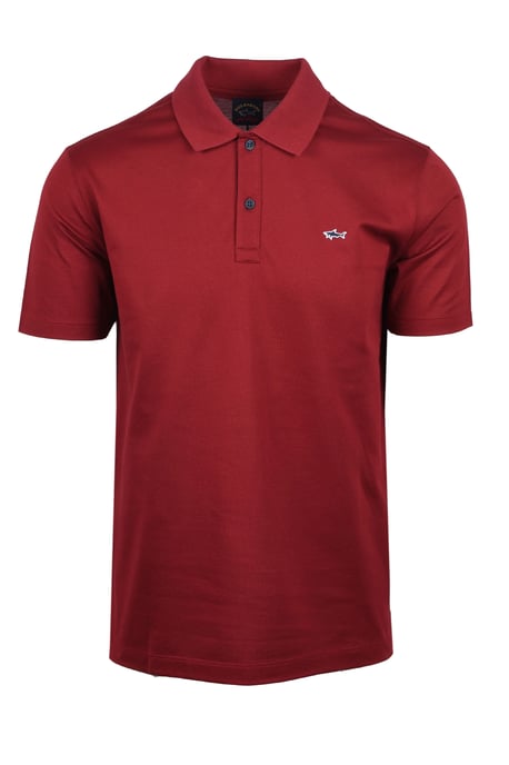 Paul And Shark Polo Shirt Burgundy - Image 1