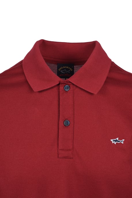 Paul And Shark Polo Shirt Burgundy - Image 2