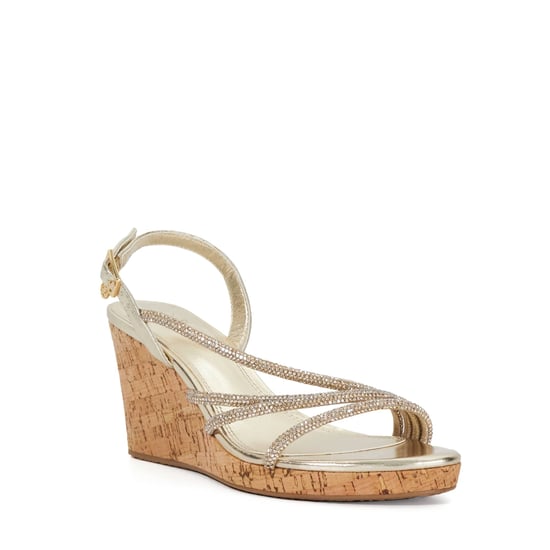 Dune Ladies Kemory - Diamante Wedge Heel Sandals - Image 1