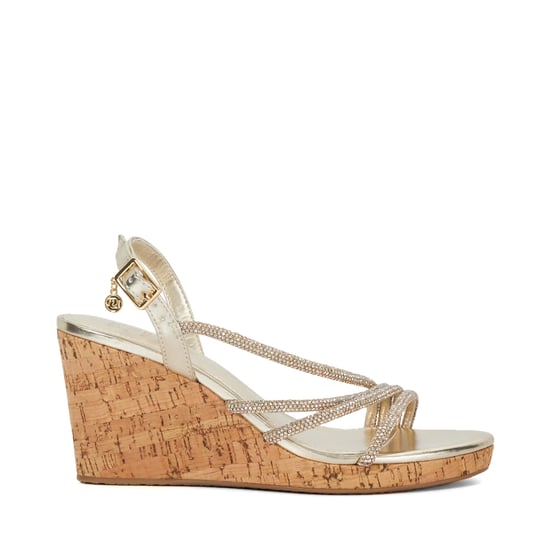 Dune Ladies Kemory - Diamante Wedge Heel Sandals - Image 2