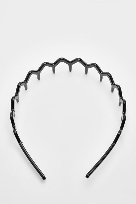 Black Zig Zag Resin Headband - Image 2