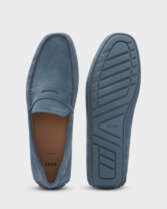 BOSS Orange Noel Mens Suede Driving Moccasins - Image 4