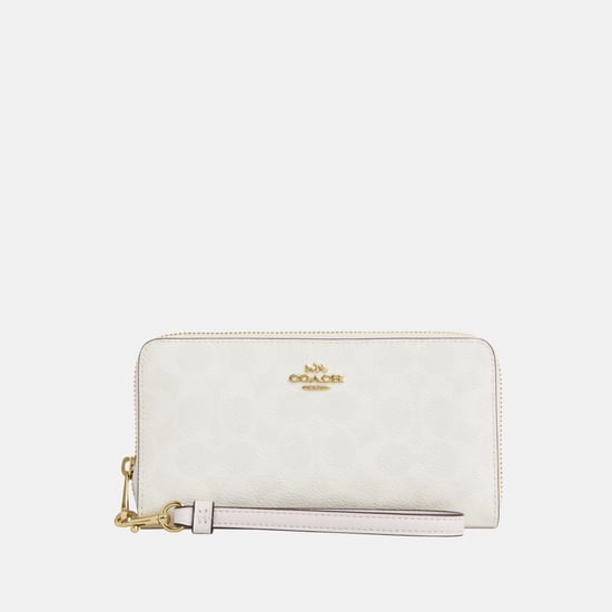 Long Zip Around Wallet in Signature Canvas - Image 1