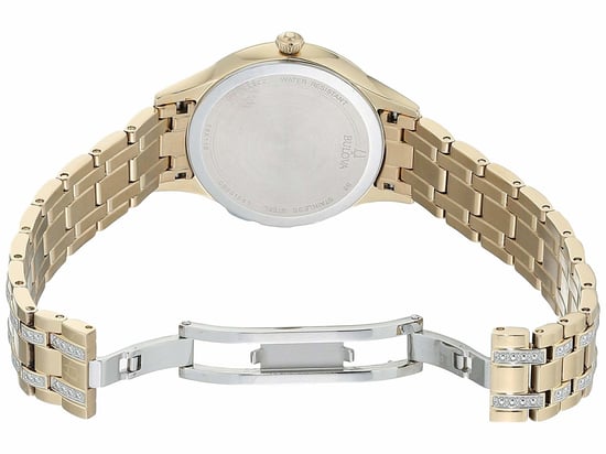 Bulova Crystal / Dress Dames Horloge Goudkleurig 98X119 - Image 3