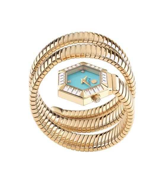 Philipp Plein $nake Hexagon Dames Horloge Goudkleurig PWZAA0825 - Image 2