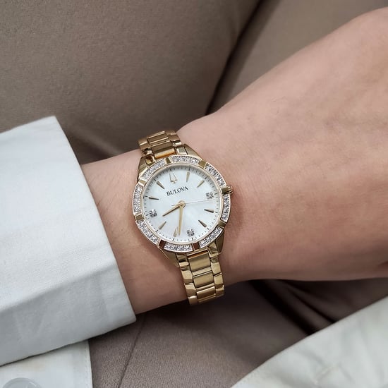 Bulova Sutton Dames Horloge Goudkleurig 98R297 - Image 4