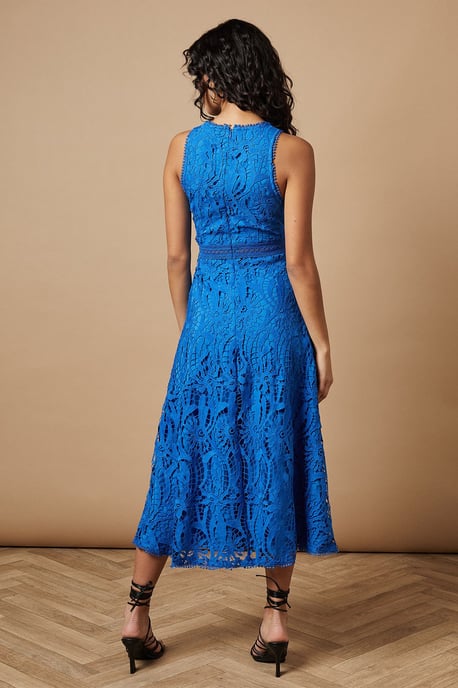 Petite Lace Halterneck Dress - Image 4