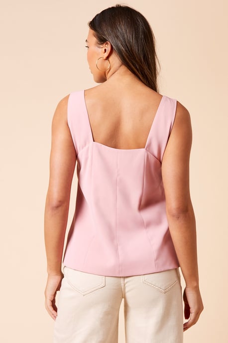 Longline Button Through Waistcoat - Image 3