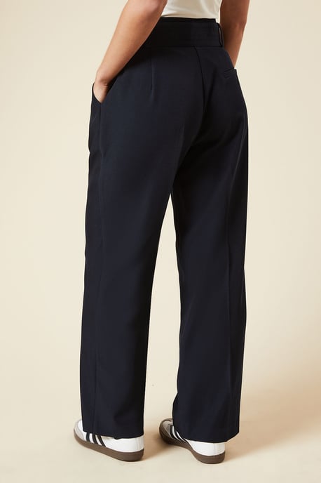 Petite Tab Belted Straight Leg Trouser - Image 3