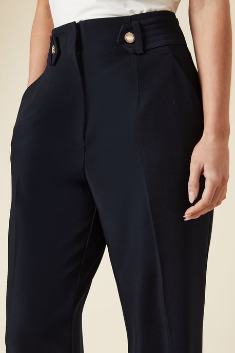 Petite Tab Belted Straight Leg Trouser - Image 4